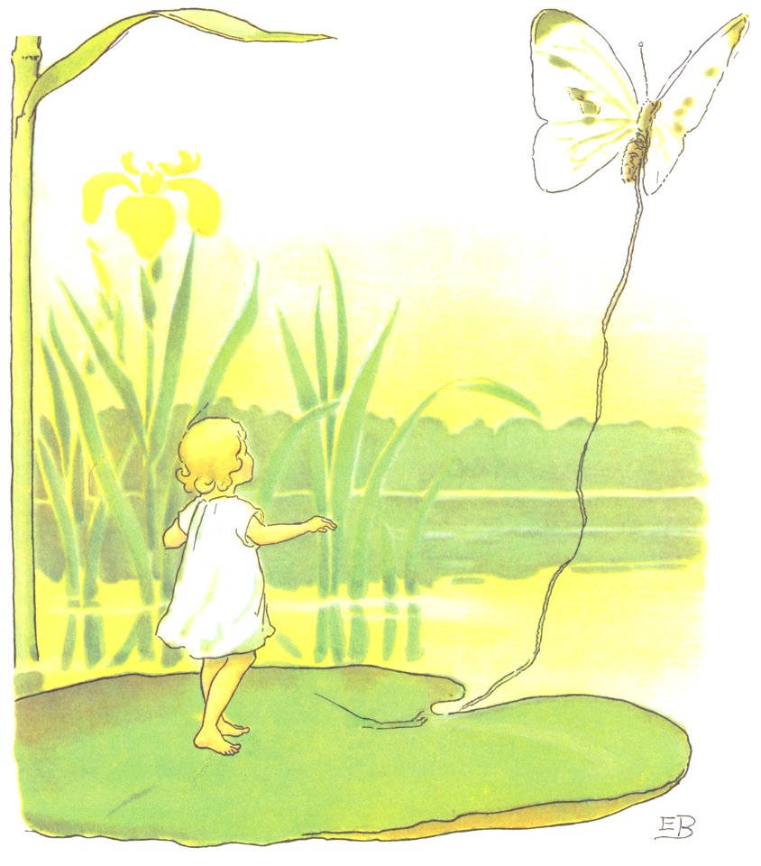 Elsa Beskow – Plate 1 [from Thumbelina]