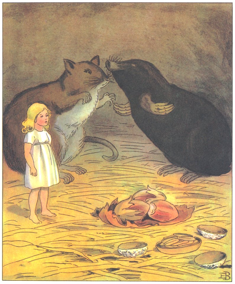 Elsa Beskow – Plate 9 [from Thumbelina]