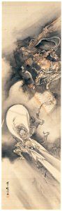Kawanabe Kyōsai – Wind God and Thunder God [from Kyosai: master painter and his student Josiah Coder]