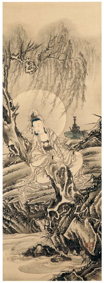 Kawanabe Kyōsai – Byakue Kannon (Skt: Paandara Vasini) [from Kyosai ...