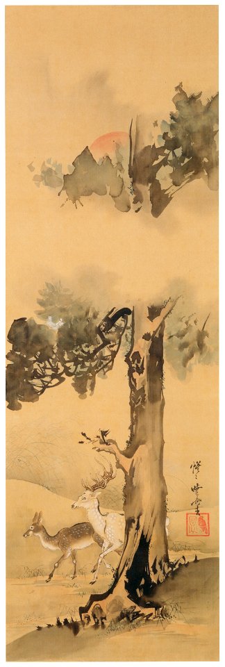 Kawanabe Kyōsai – Three Shrines [from Kyosai: master painter and his student Josiah Coder]