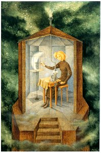 Remedios Varo – Celestial Pablum [from Women Surrealists in Mexico]