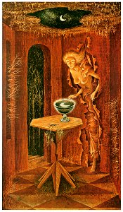 Remedios Varo – To Be Reborn [from Women Surrealists in Mexico]. Free illustration for personal and commercial use.