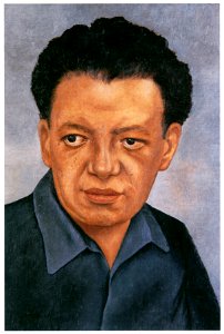 Frida Kahlo – Portrait of Diego Rivera [from Women Surrealists in Mexico]. Free illustration for personal and commercial use.