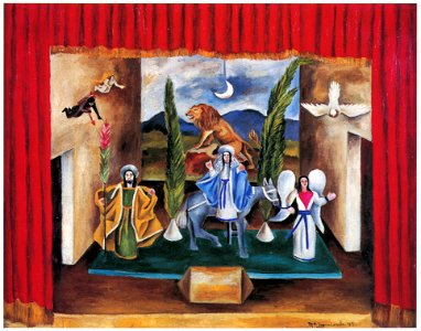 María Izquierdo – Pilgrims [from Women Surrealists in Mexico]. Free illustration for personal and commercial use.