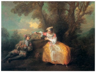 Nicolas Lancret – L’Oiseau prisonnier [from Three Masters of French Rocco]