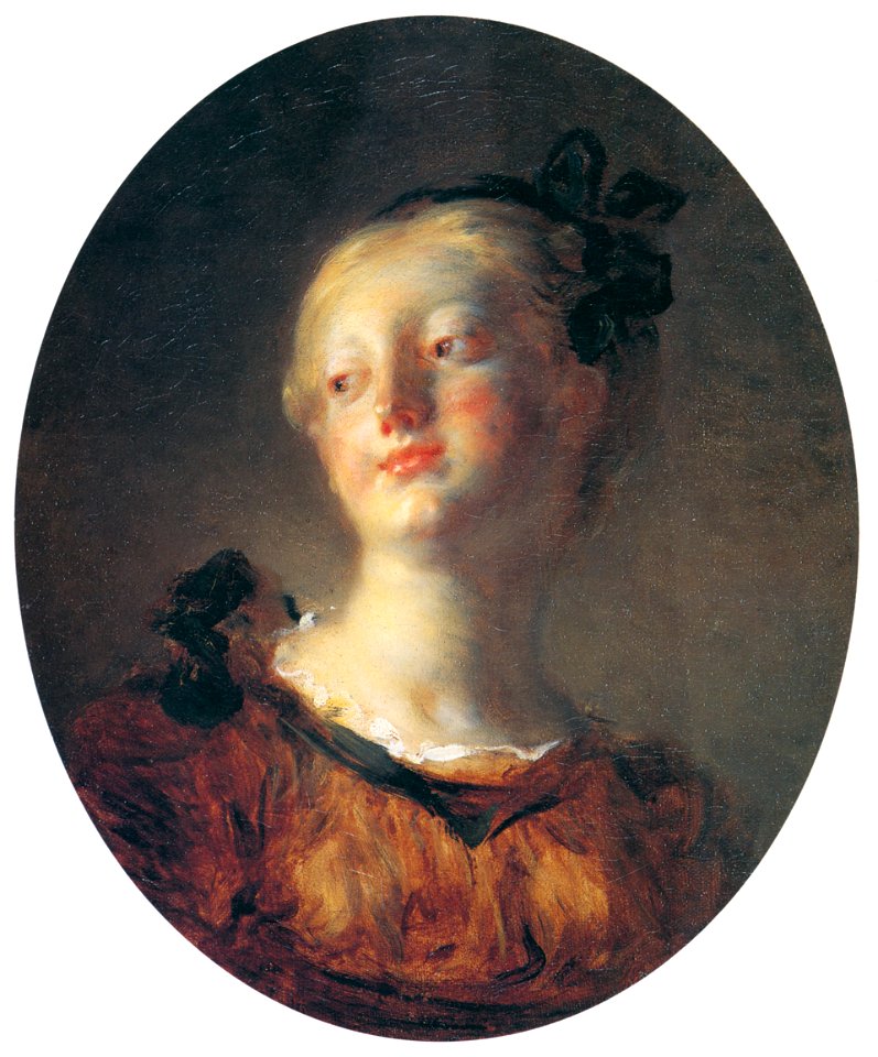 Jean-Honoré Fragonard – Tête de jeune femme [from Three Masters of French Rocco]