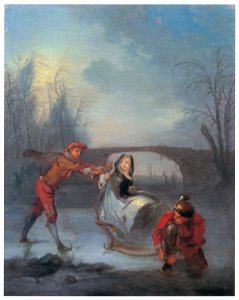 Nicolas Lancret – L’Hiver [from Three Masters of French Rocco]. Free illustration for personal and commercial use.