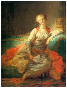 Jean-Honoré Fragonard – La petite sultane [from Three Masters of French Rocco]. Free illustration for personal and commercial use.