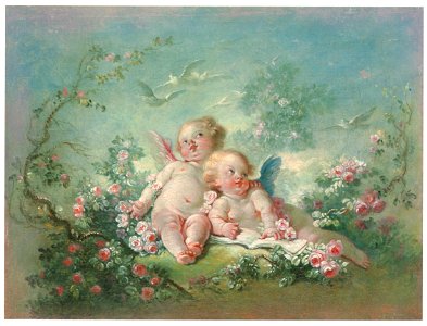 Jean-Honoré Fragonard – Deux Amours (Le Printemps) [from Three Masters of French Rocco]