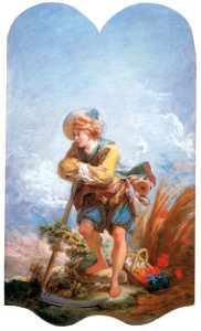 Jean-Honoré Fragonard – Le moissonneur [from Three Masters of French Rocco]. Free illustration for personal and commercial use.