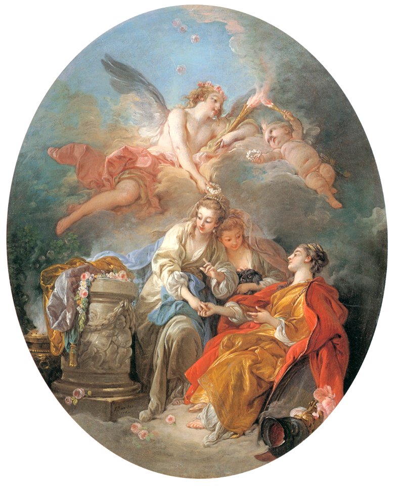 François Boucher – L’Innocence couronnée [from Three Masters of French Rocco]