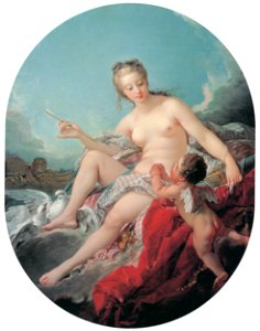 François Boucher – L’Amour désarmé [from Three Masters of French Rocco]. Free illustration for personal and commercial use.
