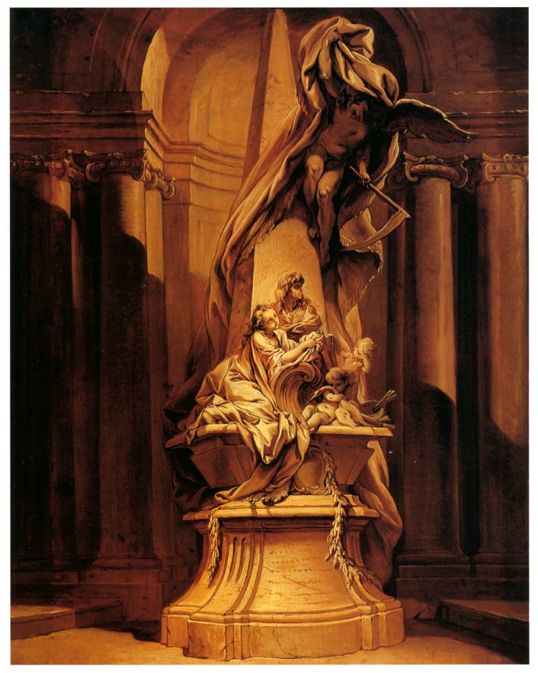 François Boucher – Monument à Mignard [from Three Masters of French Rocco]