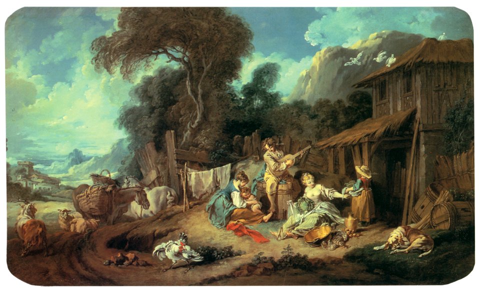 François Boucher – Le repos des fermiers [from Three Masters of French Rocco]