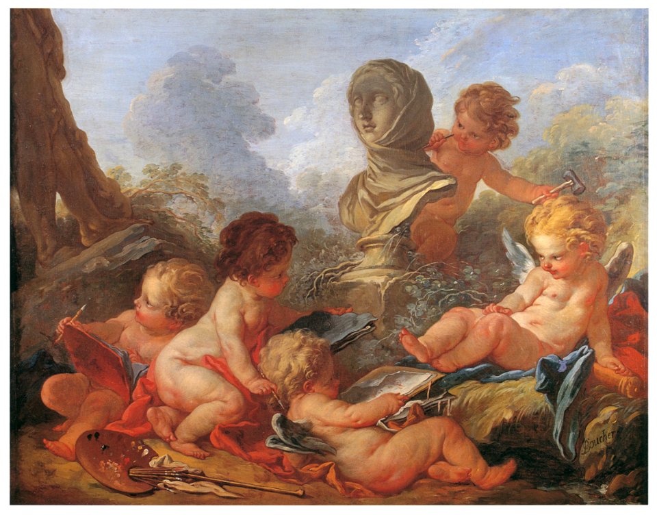 François Boucher – Les génies des Beaux Arts [from Three Masters of French Rocco]