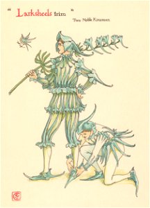 Walter Crane – Larksheels trim (The Two Noble Kinsmen) [from Flowers from Shakespeare’s Garden]