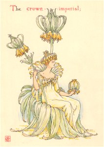Walter Crane – The Crown-imperial (The Winter’s Tale) [from Flowers from Shakespeare’s Garden]. Free illustration for personal and commercial use.