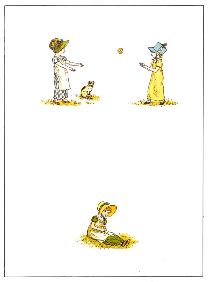 Kate Greenaway – BALL [from Marigold Garden]