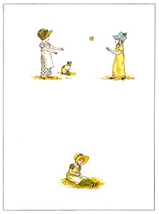 Kate Greenaway – BALL [from Marigold Garden]. Free illustration for personal and commercial use.
