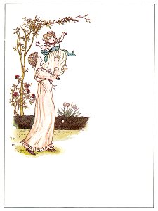 Kate Greenaway – BABY MINE BABY MINE [from Marigold Garden]. Free illustration for personal and commercial use.