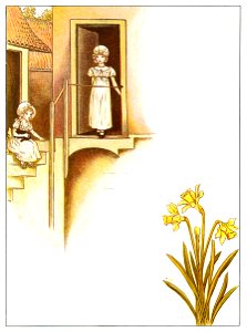 Kate Greenaway – FROM WONDER WORLD [from Marigold Garden]. Free illustration for personal and commercial use.