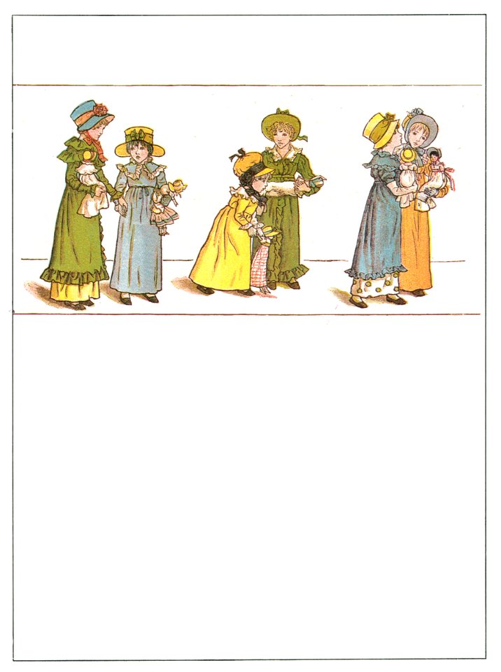 Kate Greenaway – MAMMAS AND BABIES [from Marigold Garden]