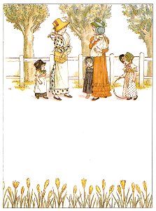Kate Greenaway – HAPPY DAYS [from Marigold Garden]. Free illustration for personal and commercial use.
