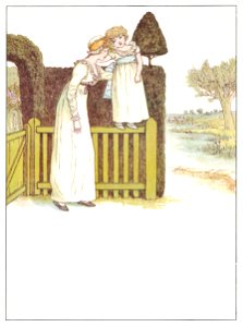 Kate Greenaway – MY LITTLE GIRLIE [from Marigold Garden]. Free illustration for personal and commercial use.