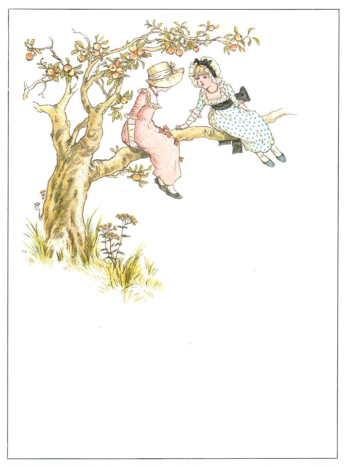 Kate Greenaway – IN AN APPLE TREE [from Marigold Garden]