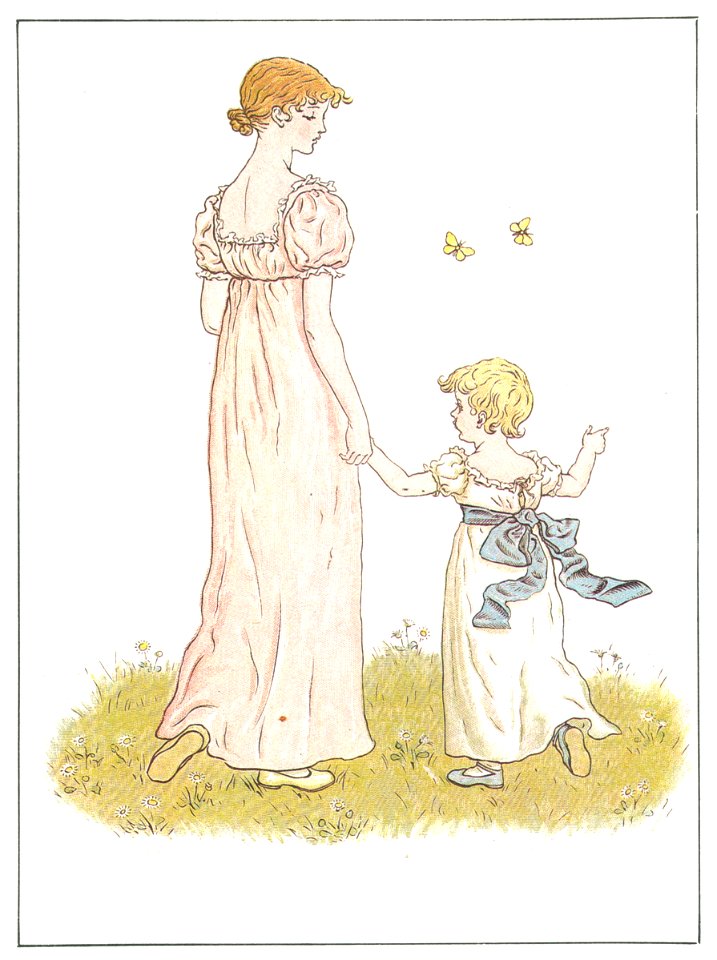 Kate Greenaway – WILLY AND HIS SISTER [from Marigold Garden]