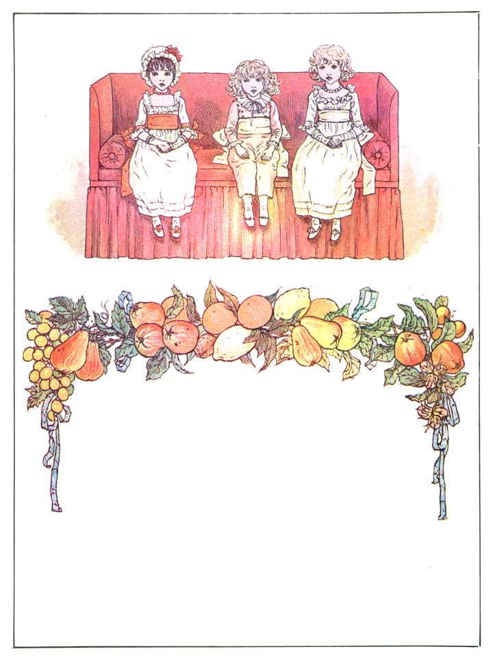 Kate Greenaway – FIRST ARRIVALS [from Marigold Garden]. Free illustration for personal and commercial use.