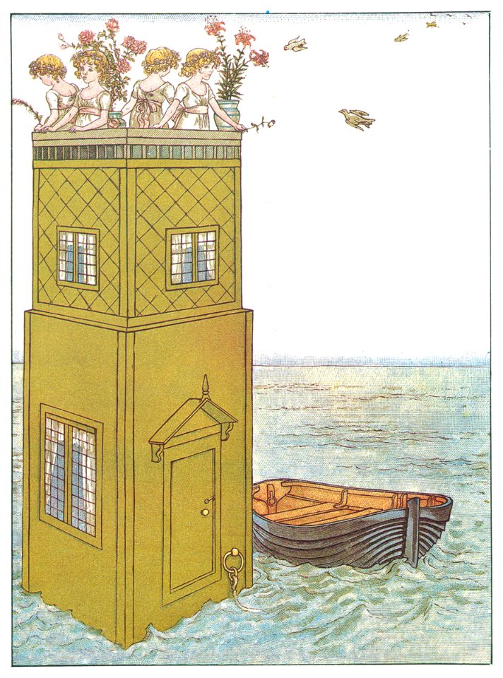Kate Greenaway – THE FOUR PRINCESS [from Marigold Garden]