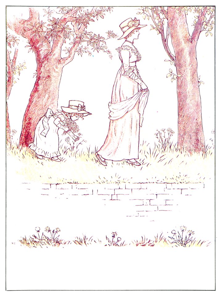 Kate Greenaway – THE DAISES [from Marigold Garden]