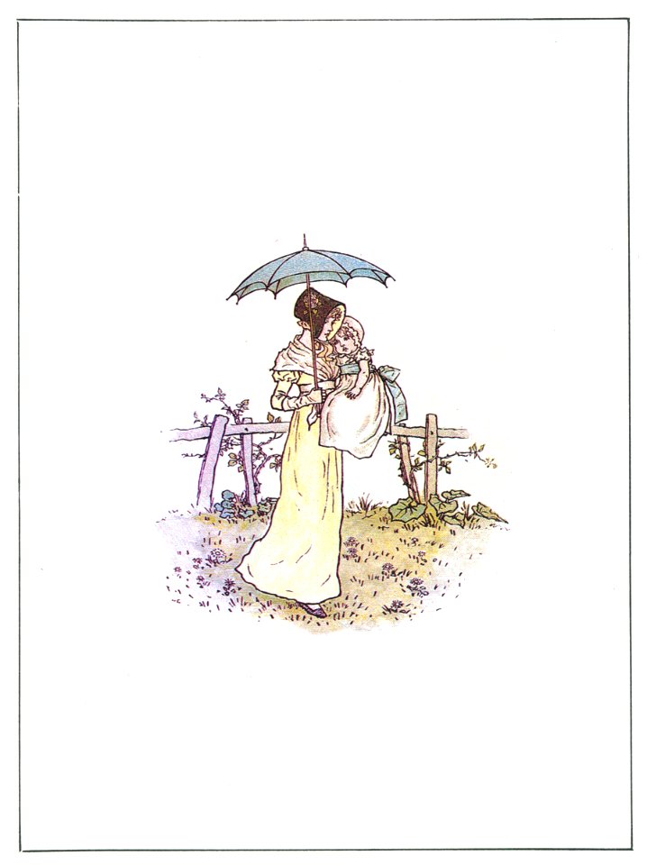 Kate Greenaway – Marigold Garde Title Page 3 [from Marigold Garden]