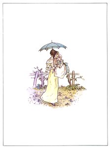 Kate Greenaway – Marigold Garde Title Page 3 [from Marigold Garden]