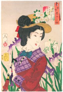 Tsukioka Yoshitoshi – Looks Like she Wants a Stroll’ Mannerisms of a Housewife in the Meiji Period [from Thirty-two Aspects of Women]