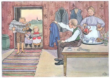 Elsa Beskow – Plate 13 [from Pelle’s New Suit]
