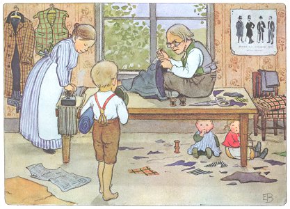 Elsa Beskow – Plate 11 [from Pelle’s New Suit]