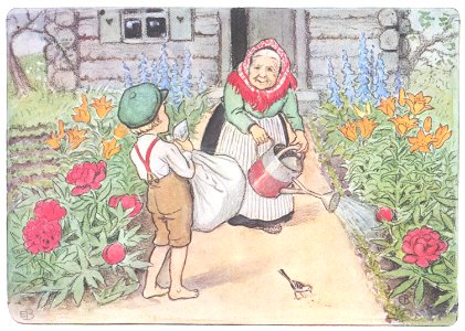 Elsa Beskow – Plate 3 [from Pelle’s New Suit]