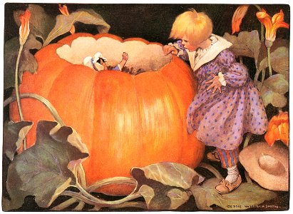 Jessie Willcox Smith – Peter, Peter, pumpkin-eater [from Mother Goose]