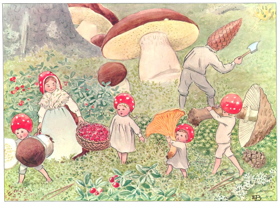 Elsa Beskow – Plate 7 [from Children of the Forest]