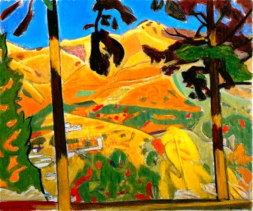 Yasui Sōtarō – Shiroyama in Autumn [from Sōtarō Yasui: the 100th anniversary of his birth]