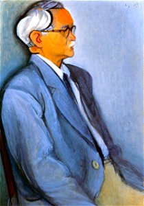 Yasui Sōtarō – Portrait of Mr. Nosei Abe [from Sōtarō Yasui: the 100th anniversary of his birth]