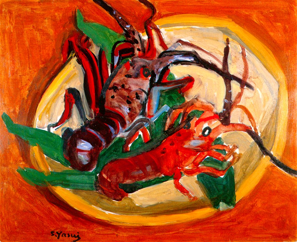 Yasui Sōtarō – Shrimps [from Sōtarō Yasui: the 100th anniversary of his birth]
