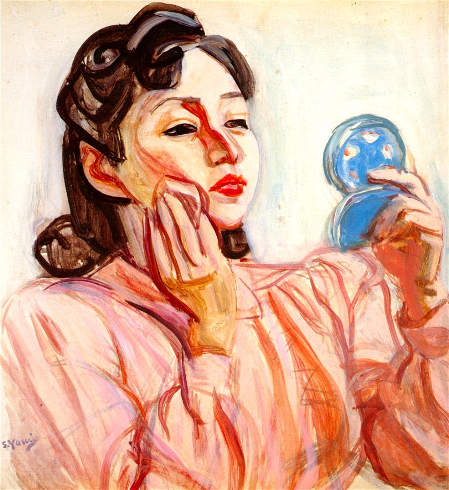 Yasui Sōtarō – Woman Applying Make-up [from Sōtarō Yasui: the 100th anniversary of his birth]