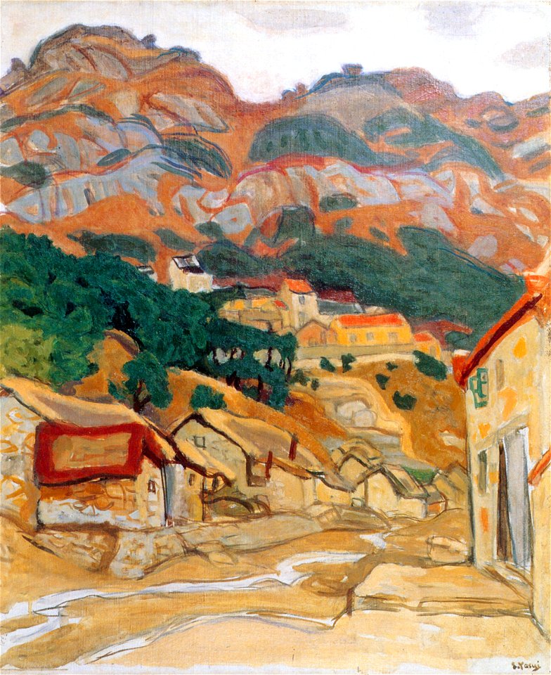Yasui Sōtarō – Town, Lianyun District [from Sōtarō Yasui: the 100th anniversary of his birth]