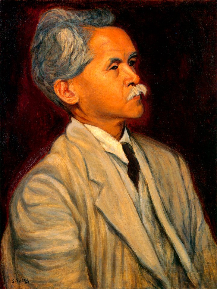 Yasui Sōtarō – Portrait of Mr. Nosei Abe [from Sōtarō Yasui: the 100th anniversary of his birth]