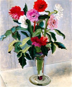Yasui Sōtarō – Dahlias [from Sōtarō Yasui: the 100th anniversary of his birth]