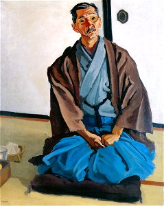 Yasui Sōtarō – Portrait of prof. Tamamushi [from Sōtarō Yasui: the 100th anniversary of his birth]